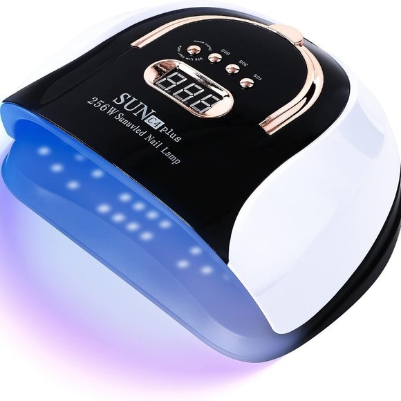 UV LED Gel Nail Art Manicure Lamp Dryer 256W Sleek Corded Plug-in with Handle - Picture 1 of 6